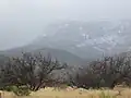 Snow-capped mountains outside Sierra Vista