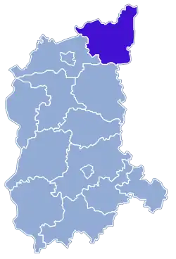 Location within the voivodeship