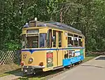 The Woltersdorfer Tram (Line 87) at Rahnsdorf (2013)