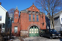 Woodland Street Firehouse, Worcester, Massachusetts, 1886.