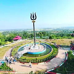 World's largest Trishula (trident) at Pandaveshwor Temple in Dang District