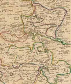 The Prince-Bishopric of Worms circa 1700