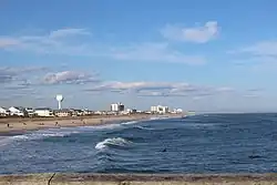 Wrightsville Beach shoreline seen from Crystal Pier