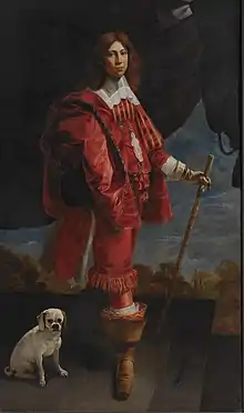 Abraham Wuchters' portrait of Ulrik Christian Gyldenløve.