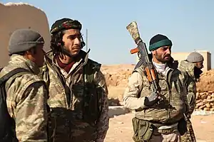 Kurdish YPG fighters during the offensive on 24 December 2016