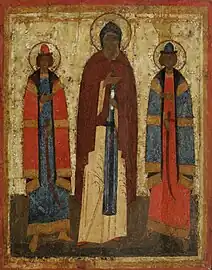 Sts. Prince Theodore of Smolensk and his children Saints David and Constantine.