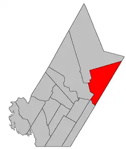 Location within York County, New Brunswick.map incorrectly includes part of Fredericton in Saint Marys