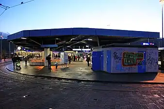 Surface tram and bus station (2009) before it was rebuilt in 2010.