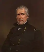 Portrait of  President Zachary Taylor.