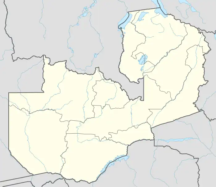 Chingola is located in Zambia