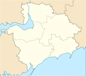 Komyshuvakha is located in Zaporizhzhia Oblast