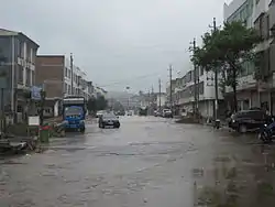 Buildings in Zhonghe Town.