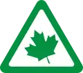 The zielony listek (green leaf) used in Poland for newly qualified drivers. It is however not mandatory to display it on the car.