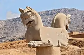 Huma bird at Persepolis