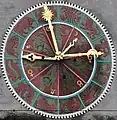 16th-century mechanical clock + calendar, using the symbols of the eponymous planets for the days of the week.