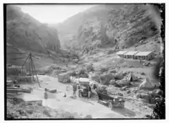 Construction of the Ein Farah Waterworks 1926