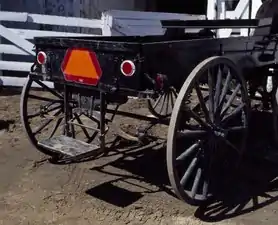 Open buggy of the Amish in Lancaster County, Pennsylvania