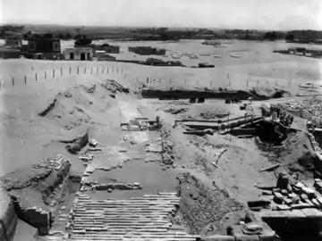 Top of the Roman stairway before dismantling in 1931–1932