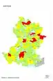 Map of Alur Taluk as per 2001 Census