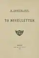 Cover of Obstfelder's To novelletter