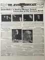 Issue of January 31, 1933 reporting Hitler named Chancellor of Germany